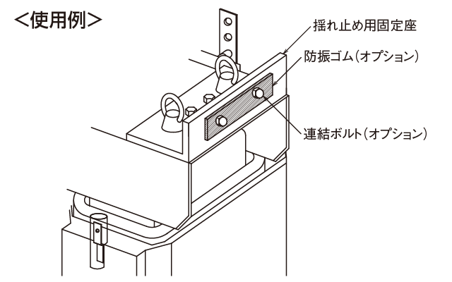 アングル用揺れ止め金具［略称：ユレドメカナグ］