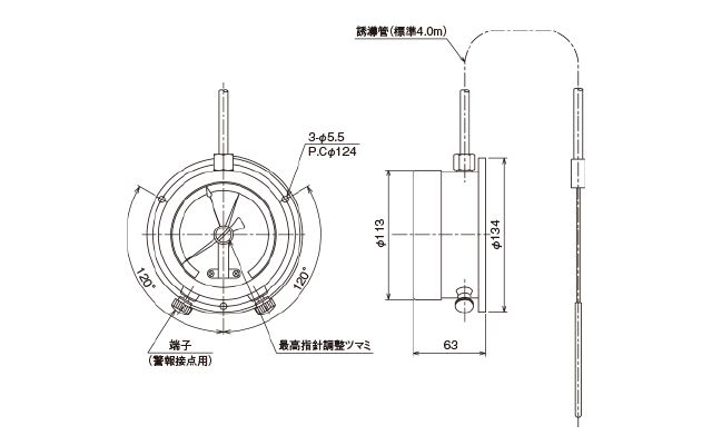 ダイヤル温度計［略称：ダイヤル］