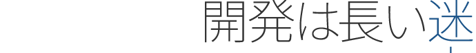 開発は長い迷走期間に