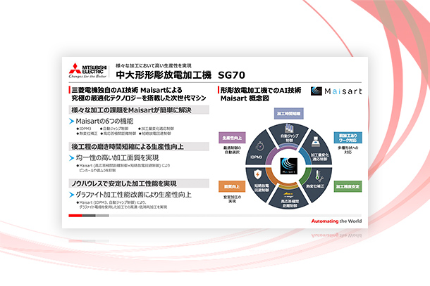 中大形形彫放電加工機SG70の画像