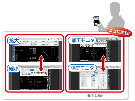 加工ビューア機能