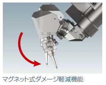 マグネット式ダメージ軽減機能