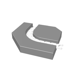 PS800 - Curve 90 Right - Radius 150mm