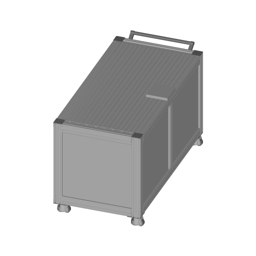 Mobile robot workstation with base cabinet