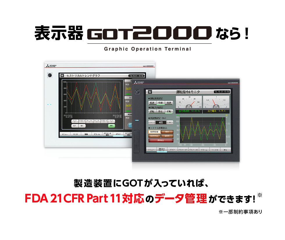 表示器GOT2000なら！